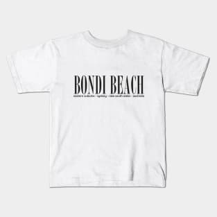 Bondi Beach Address Kids T-Shirt